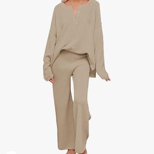 Free People DUPE knit matching set